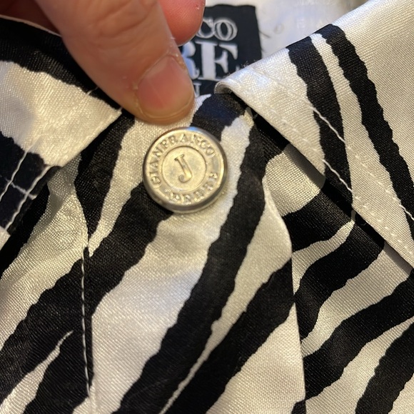 Gianfranco Ferré Zebra Print Jeans Blazer Jacket Zipped Top – Italian Vintage - Picture 5 of 11